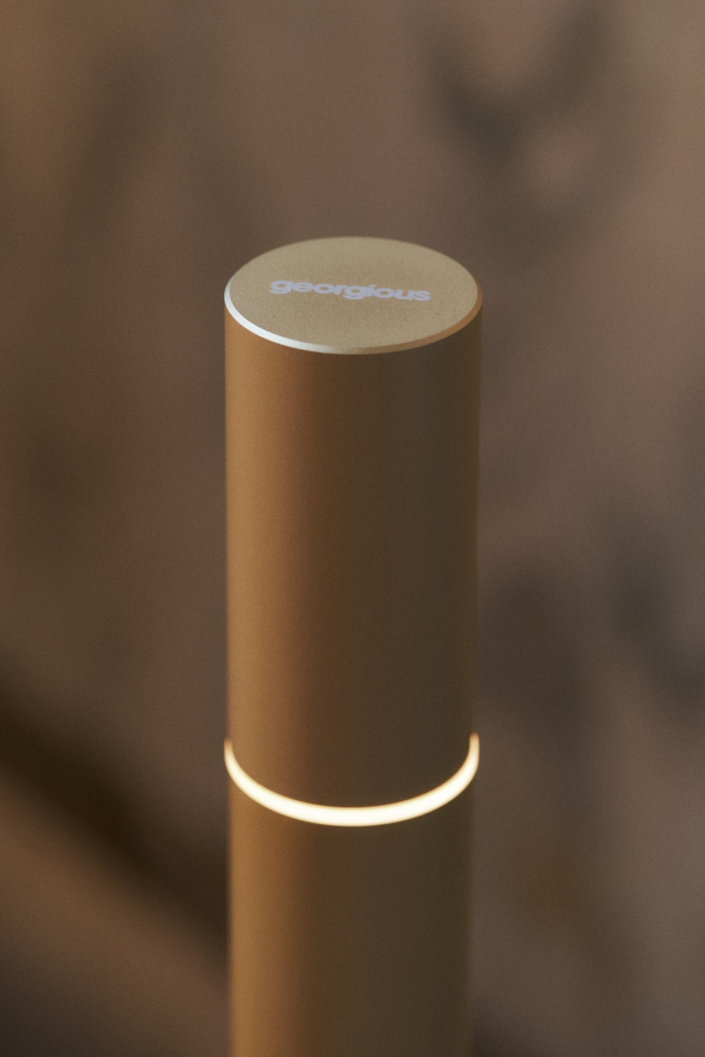 The Slide Light by Georgious at Shoreditch Design week London Champagne Gold Finish Close up