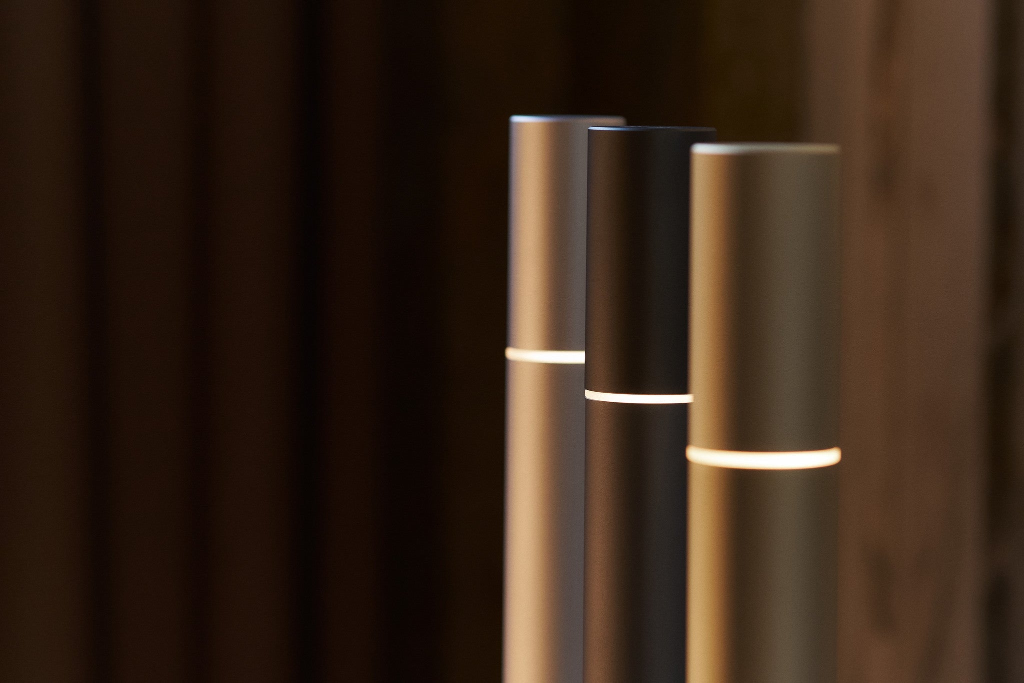 The Slide Light by Georgious at Shoreditch Design week London new colours blank silver and Shadow Black